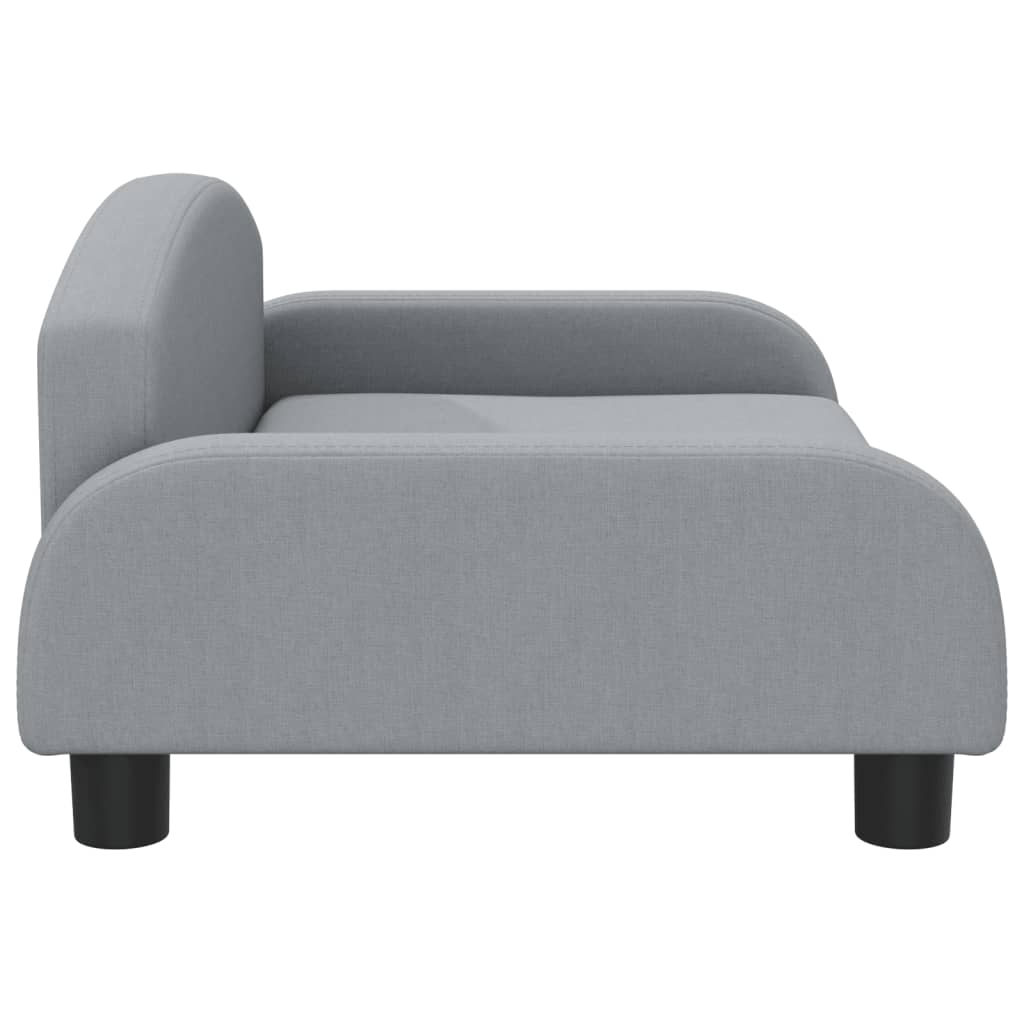 Cama para cães vidaXL em tecido cinza claro, 50x40x30 cm