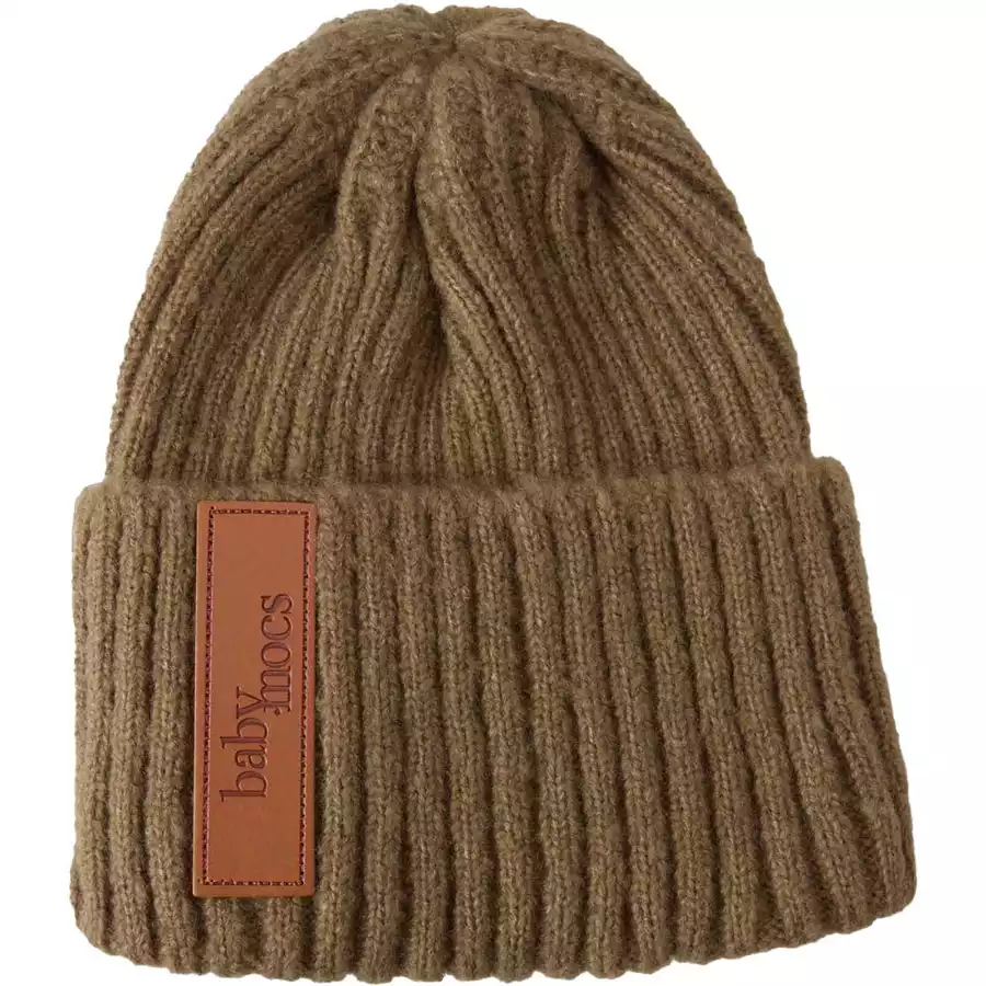 BabyMocs Mütze Vegan dunkelbraun