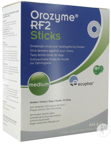 Ecuphar Orozyme RF2 Sticks Appétents Chien Medium 10-30kg Sticks 28