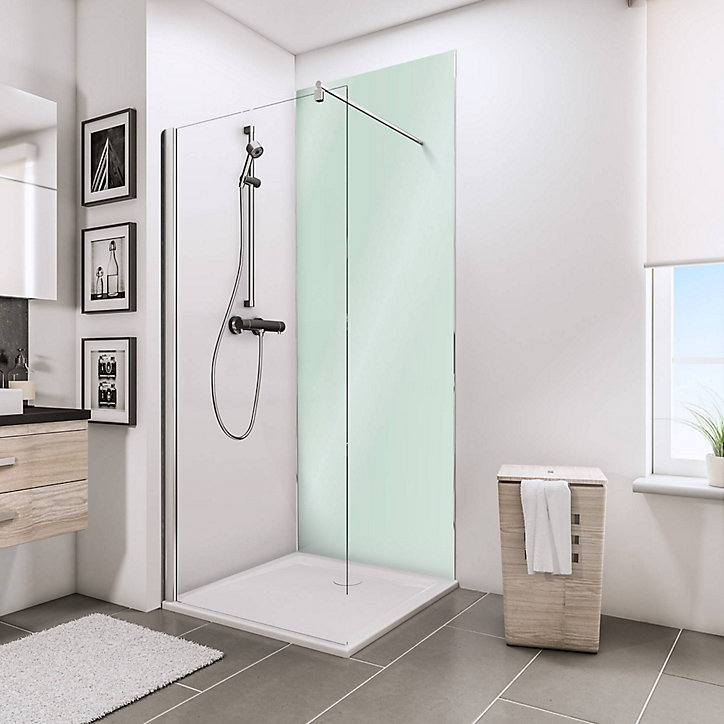 Panneau mural salle de bains 100 x 210 cm, Schulte DécoDesign Brio, vert eau brillant