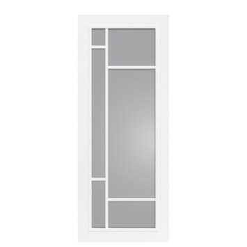 Arne & Bodil binnendeur ABD500 rook glas - wit afgelakt - glaslat wit
