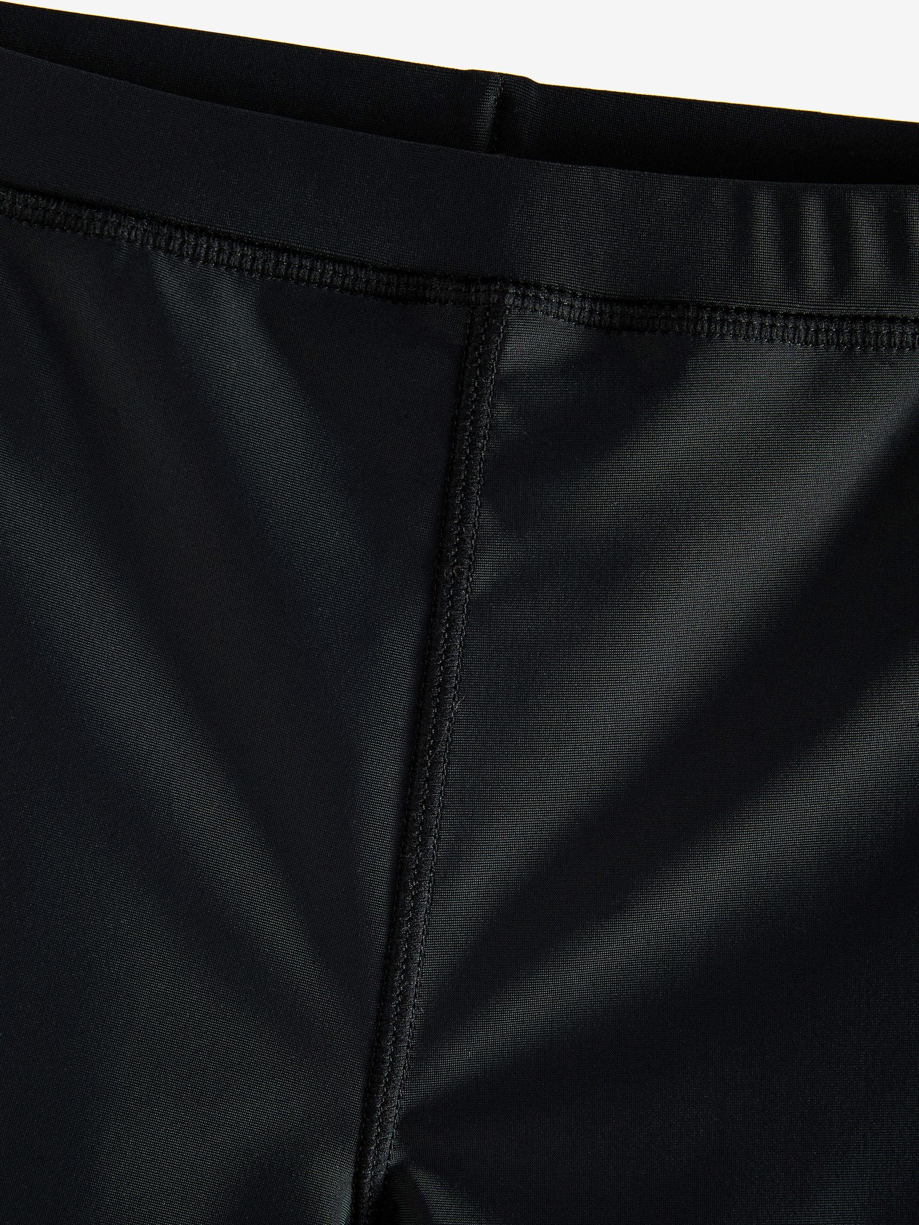 Zwart - Stretch zwemshorts (3-16 jr)