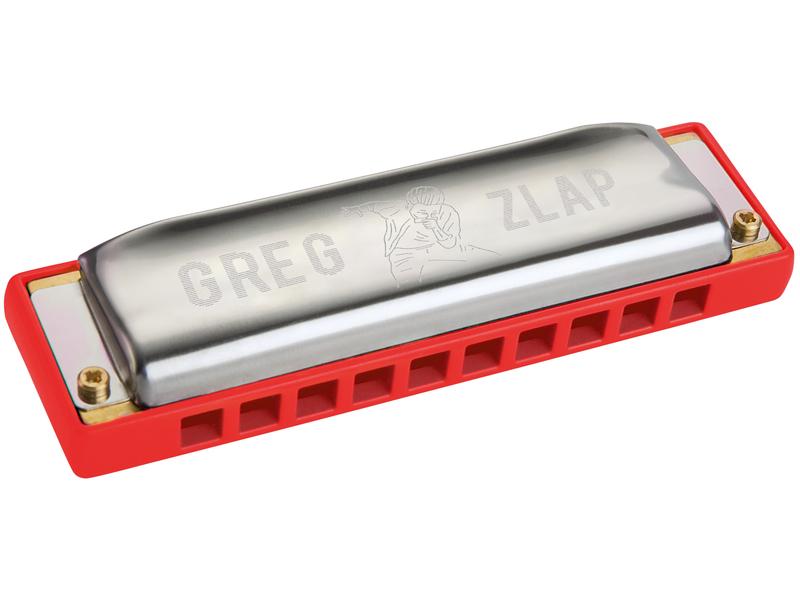 Hohner Mundharmonika Signature Series Greg Zlap – A-Dur Mundharmonika mit speziellem Deckeldesign