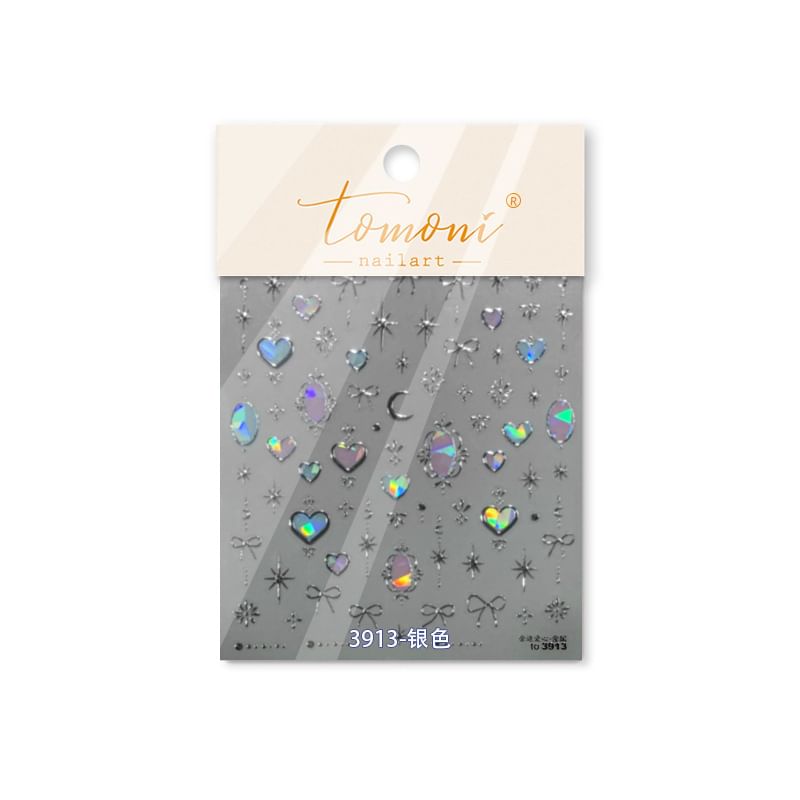 tomoni - Hart Maan & Ster Nail Art Stickers (Diverse Ontwerpen)