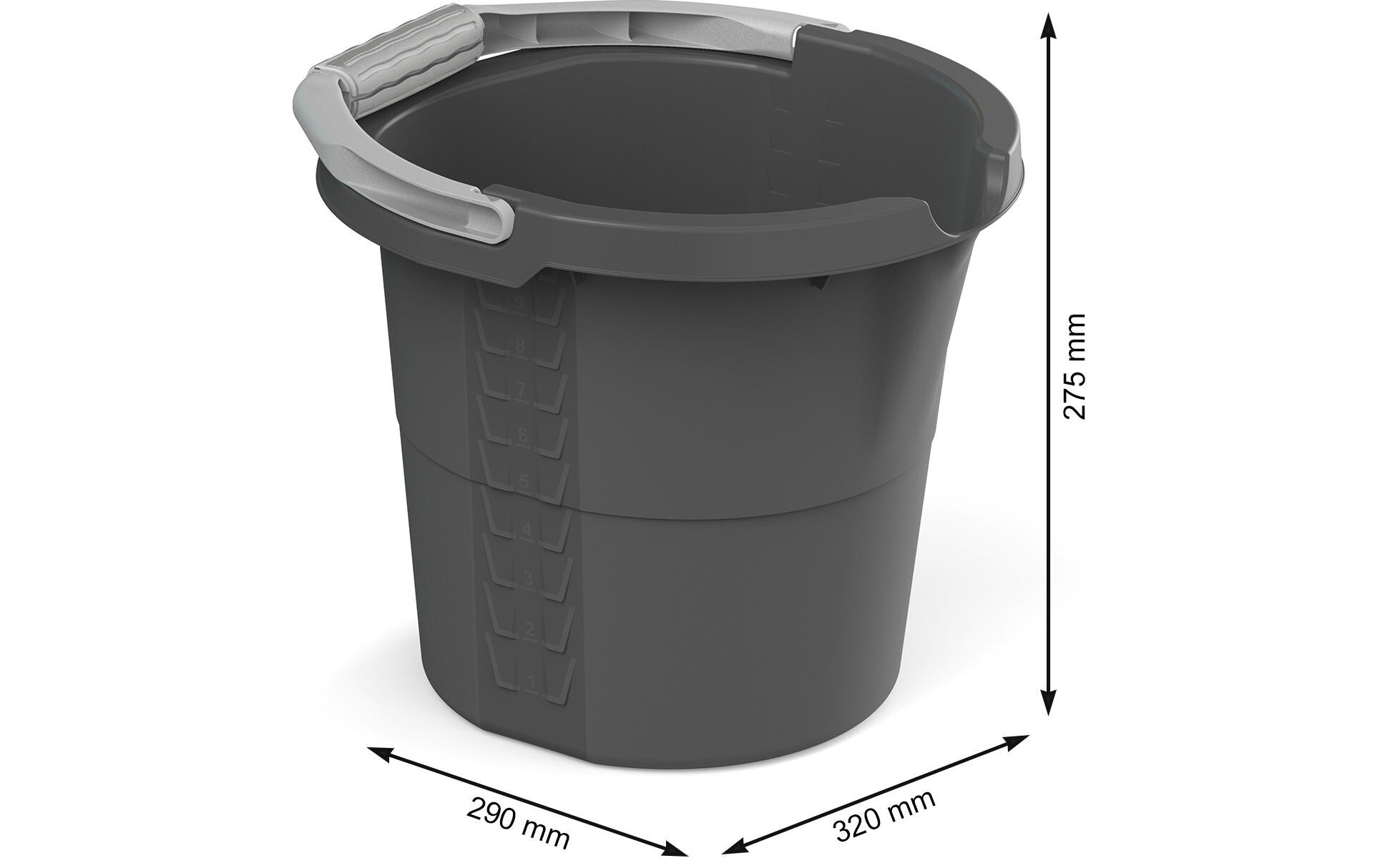 Putzeimer Daily 10 l, AnthrazitSkaleneimer