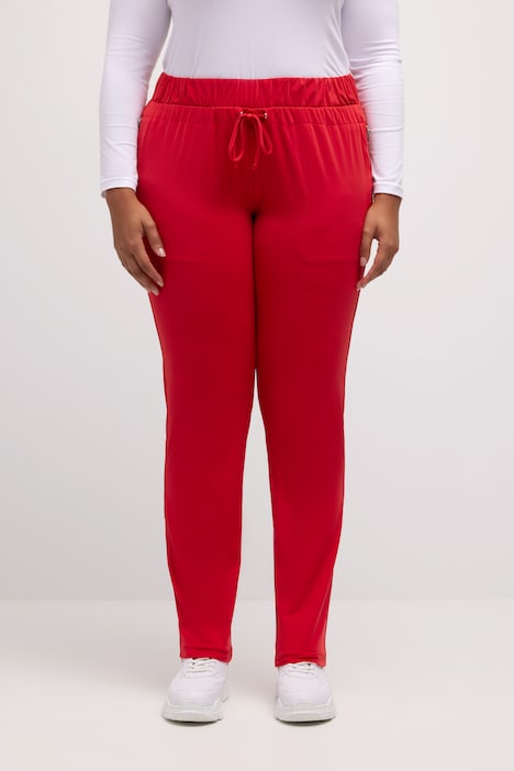 Hose Rena, schmales Bein, Elastikbund, Zipptaschen