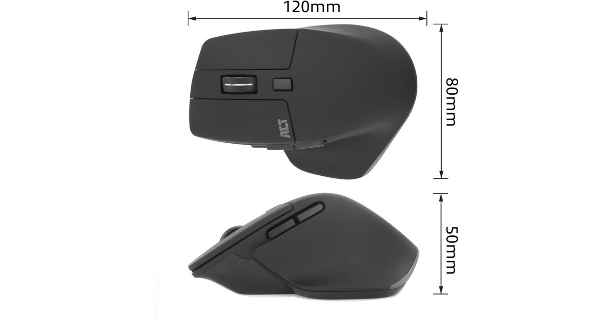 ACT ConnectivityDraadloze muis  (Zwart, 1000 - 2400 DPI)