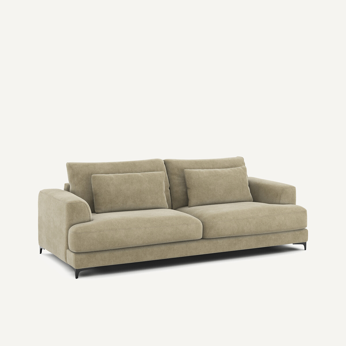 AM.PM<br>Sofá-cama de 4 lugares em veludo lavado, Marsile