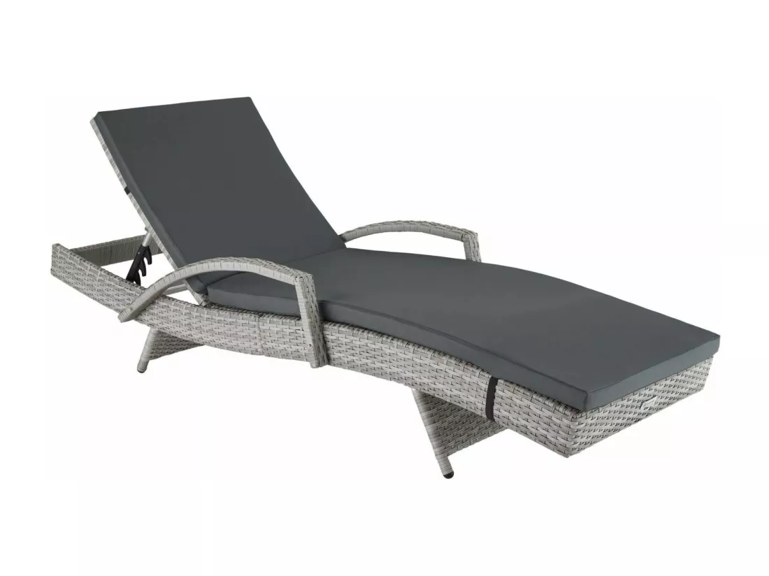 Bain de soleil transat grise 190 x 62 x 34 cm 08_0000226