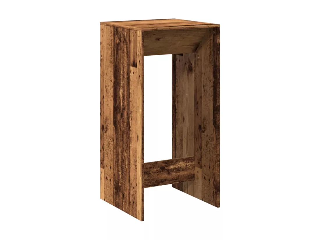 Table de bar vieux bois 51x50x103,5 cm bois d'ingénierie