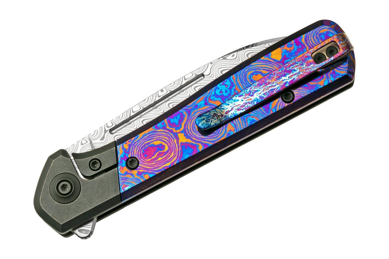 WE Knife Soothsayer WE20050-DS1 Purple Titanium/Timascus, zakmes