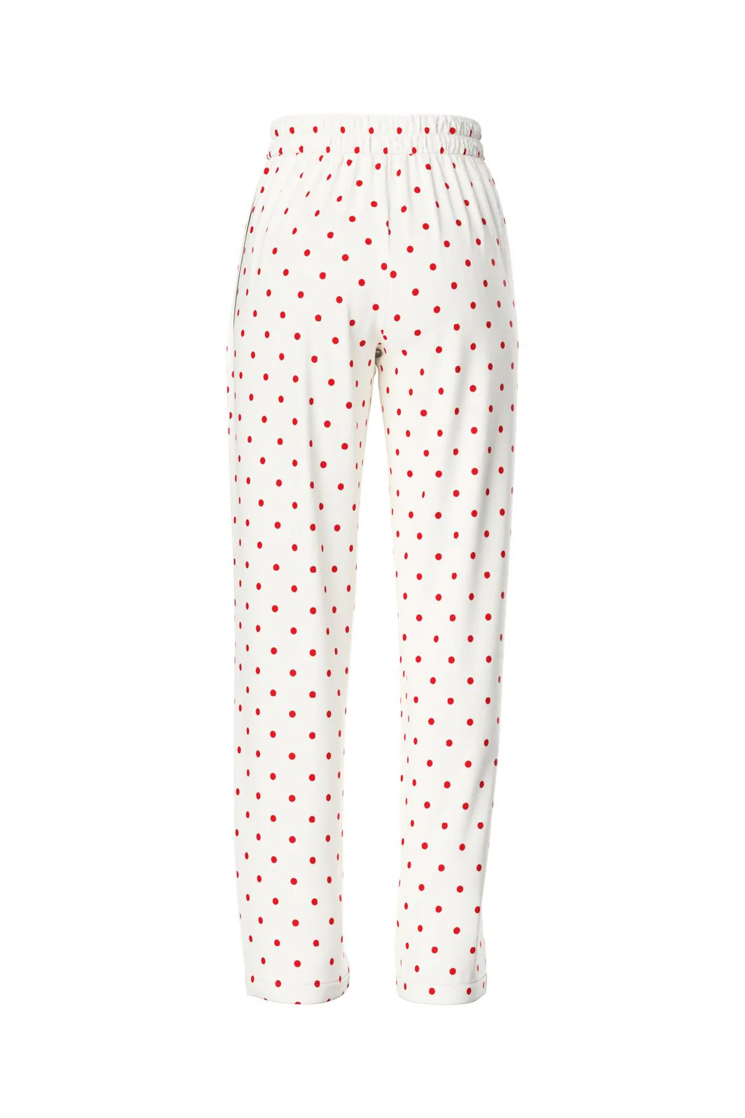 Pieces Pcmalou Straight Pant 4726122 bright white high risk red dots