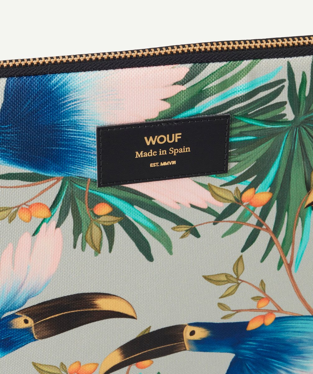 WOUFHOUSSE POUR TABLETTE IMPRIMÉE TROPICAL OISEAUX