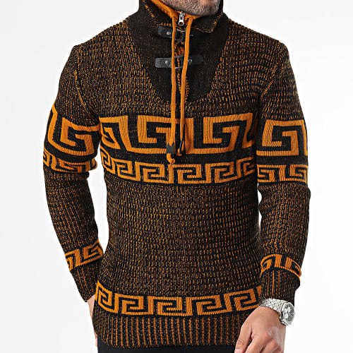 Pull Col Amplified Camel Noir