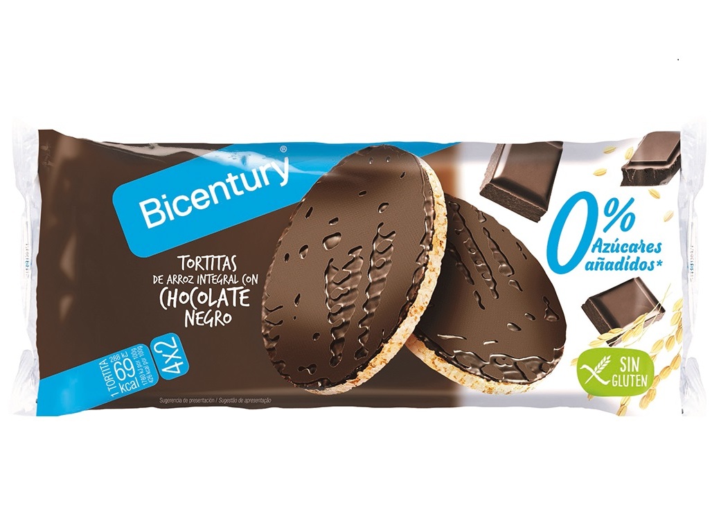 TORTITAS BICENTURY CHOCO SEM ACUCAR 130G