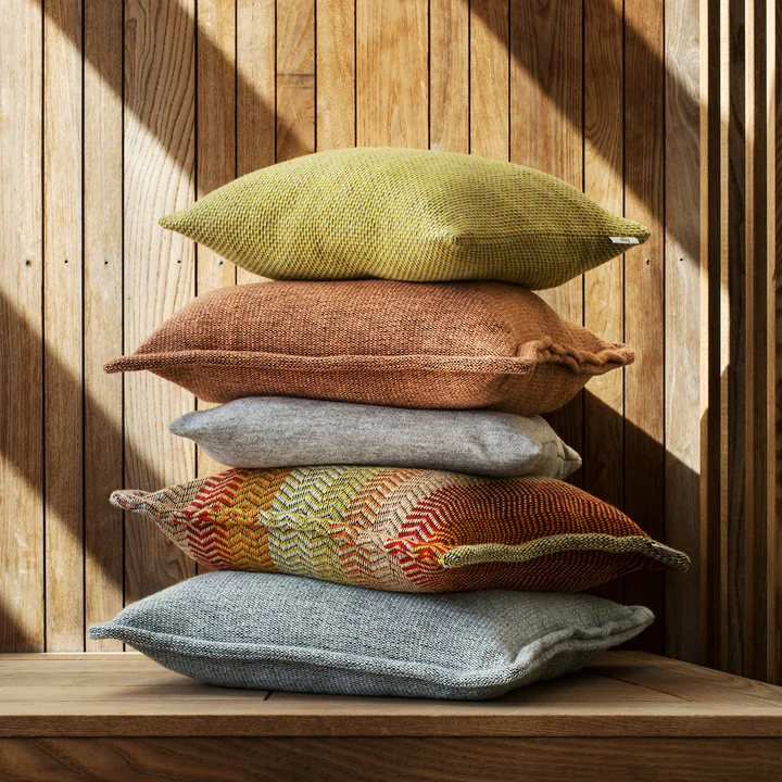 Røros Tweed - Picnic Kissen, 60 x 60 cm, coral