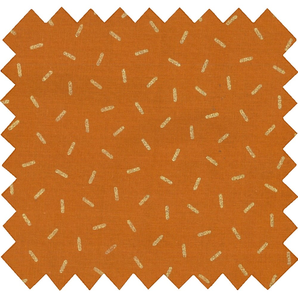Tissu Voile Paille Dorée Caramel