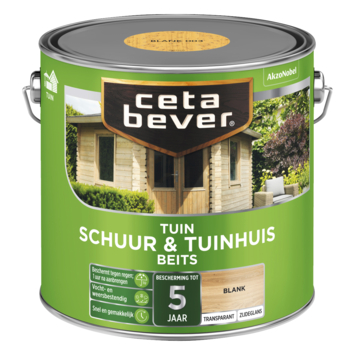 CetaBever Tuinbeits Schuur & Tuinhuis zijdeglans transparant blank 2,5 liter