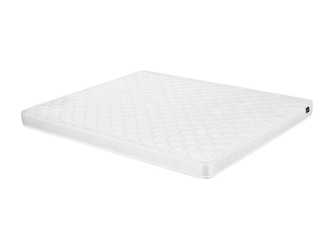 Lits superposés 2 x 140 x 190 cm - Métal - Blanc + Matelas - GEMINI II