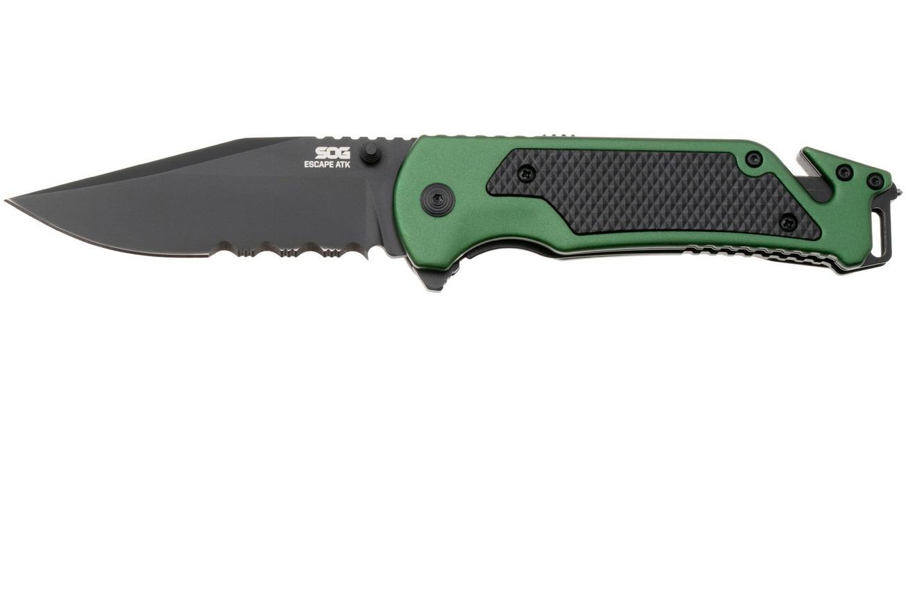 SOG Escape ATK 2.0 11-52-01-43, Titanium Nitride AUS-8, Olive Drab Aluminum zakmes