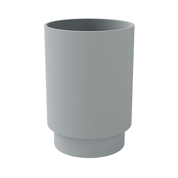Gobelet GoodHome Kina en polystyrène coloris gris minéral Ø7 x H.10 cm