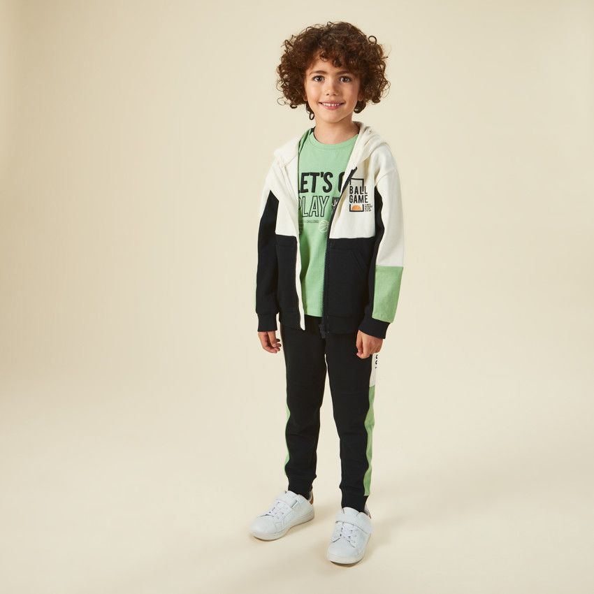 T-shirt manches courtes avec broderie 3D pour garçon - Vert
