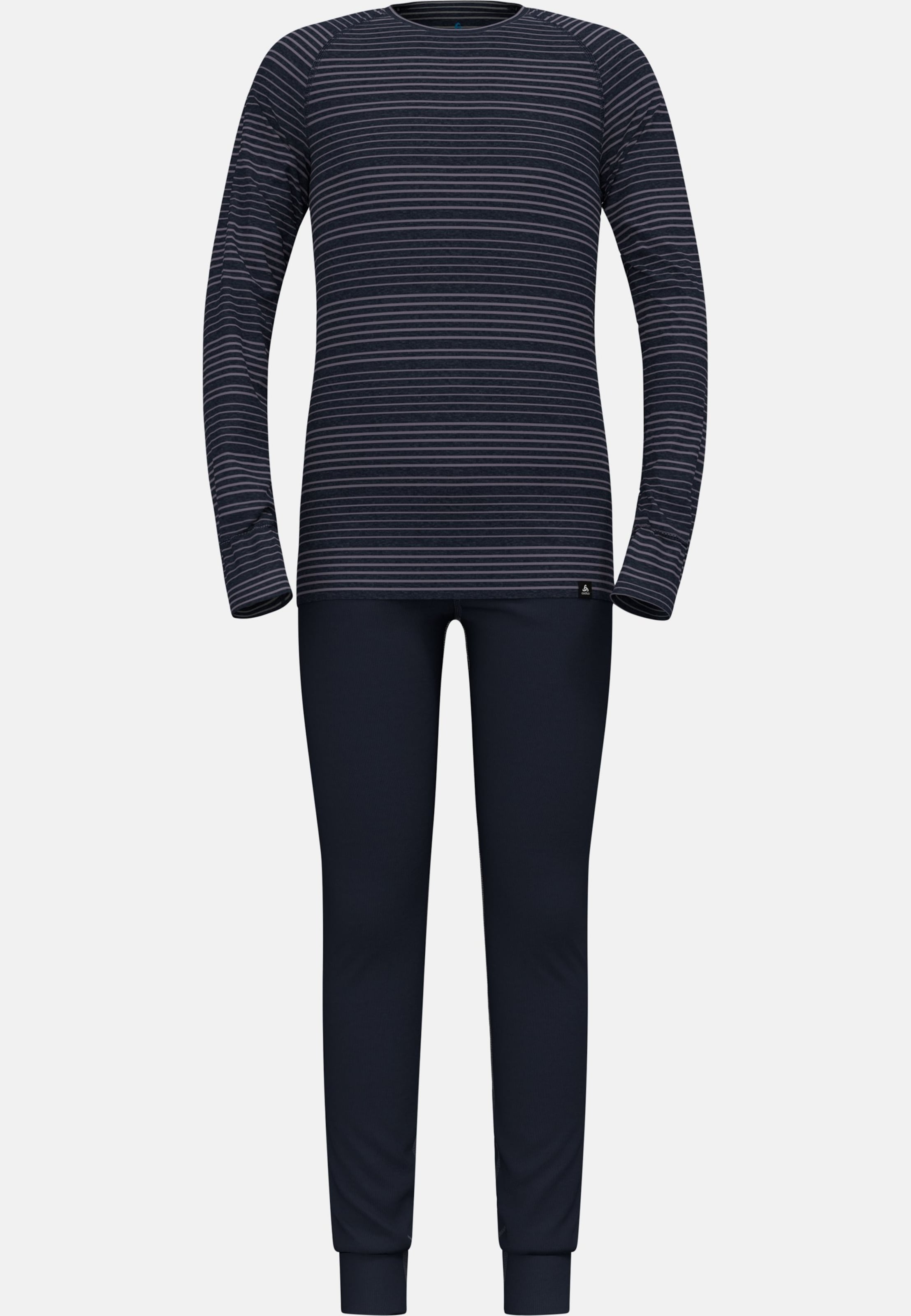 Active Warm Base layer Set in dark sapphire - gray ridge