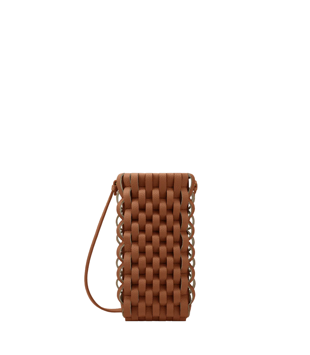 Etui téléphone Onda - Cognac