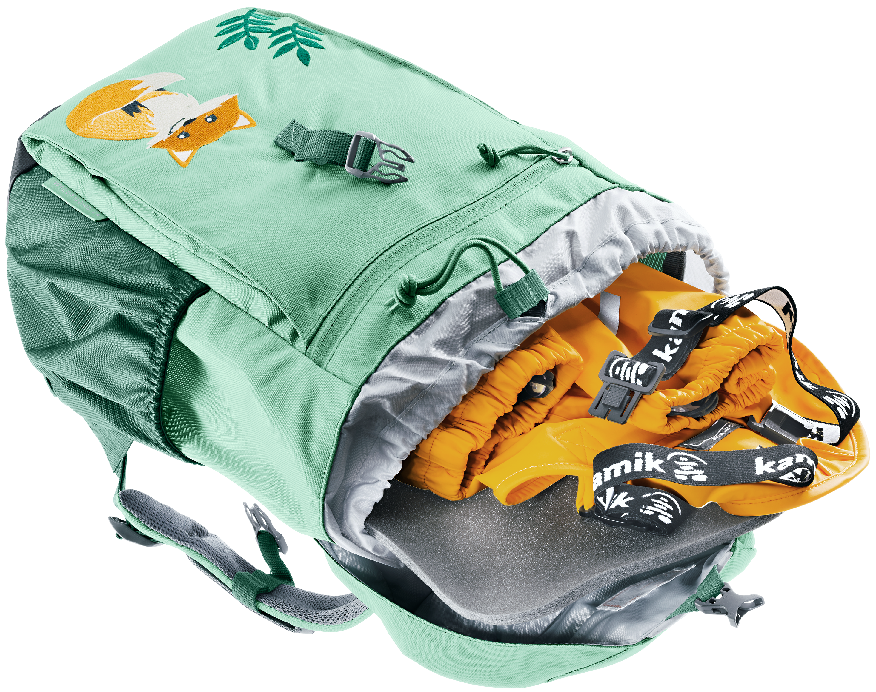Deuter Fox Mini 14L<br>Perfekte barnehagesekken! Følger med regntrekk og sitteunderlag!