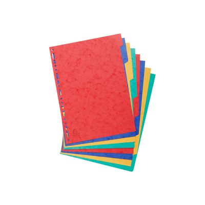 Exacompta Nature Future - Intercalaire 8 positions - A4 - carte lustrée colorée