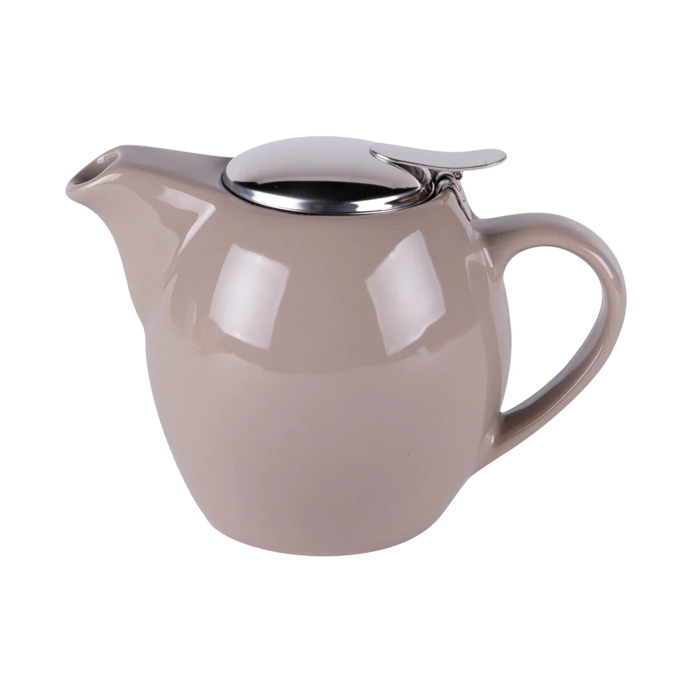 Théière avec filtre Bollo 0.5L grise en grès Table passion