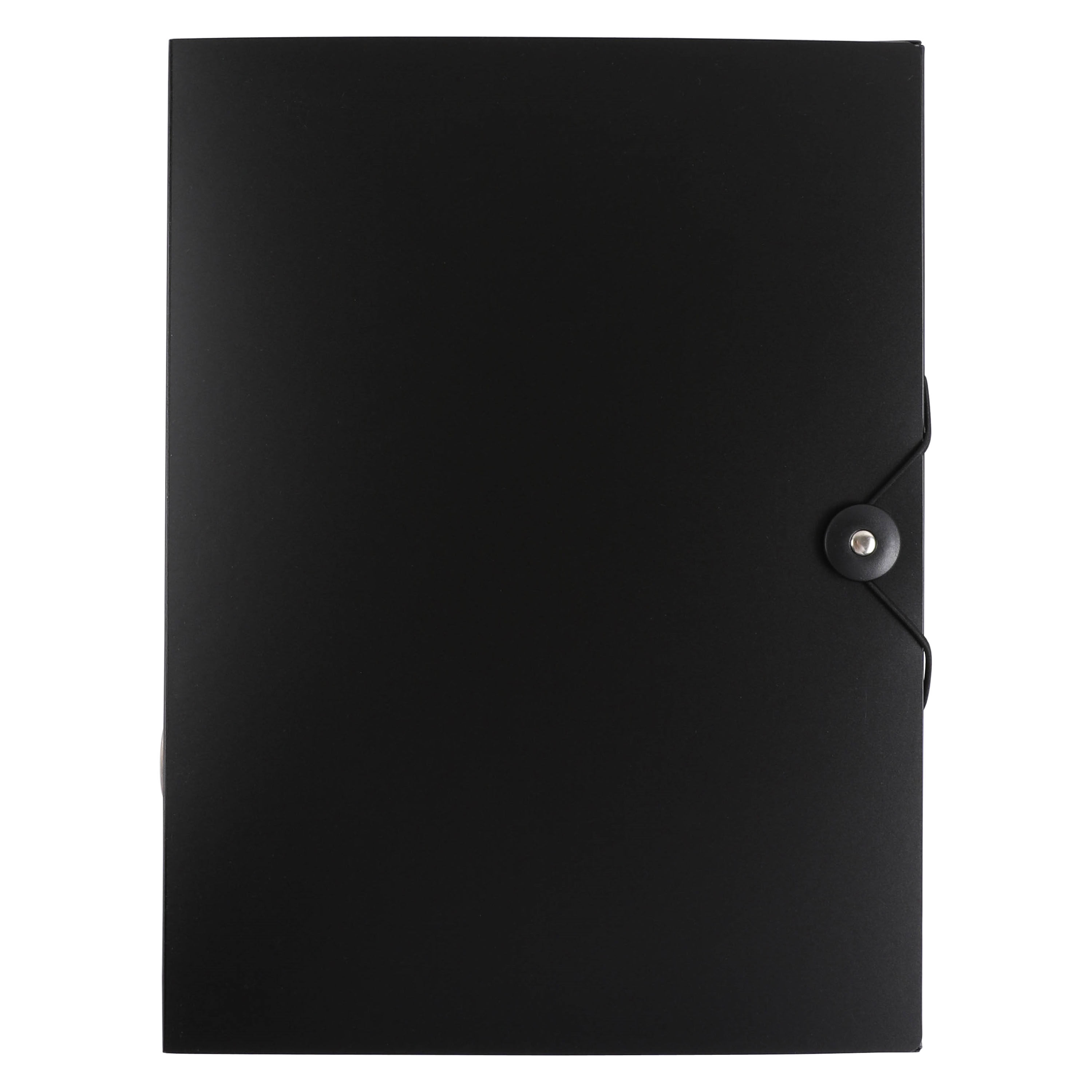 CAPA A4 COM ELÁSTICO AUCHAN PRETO POLIPROPILENO RECICLADO