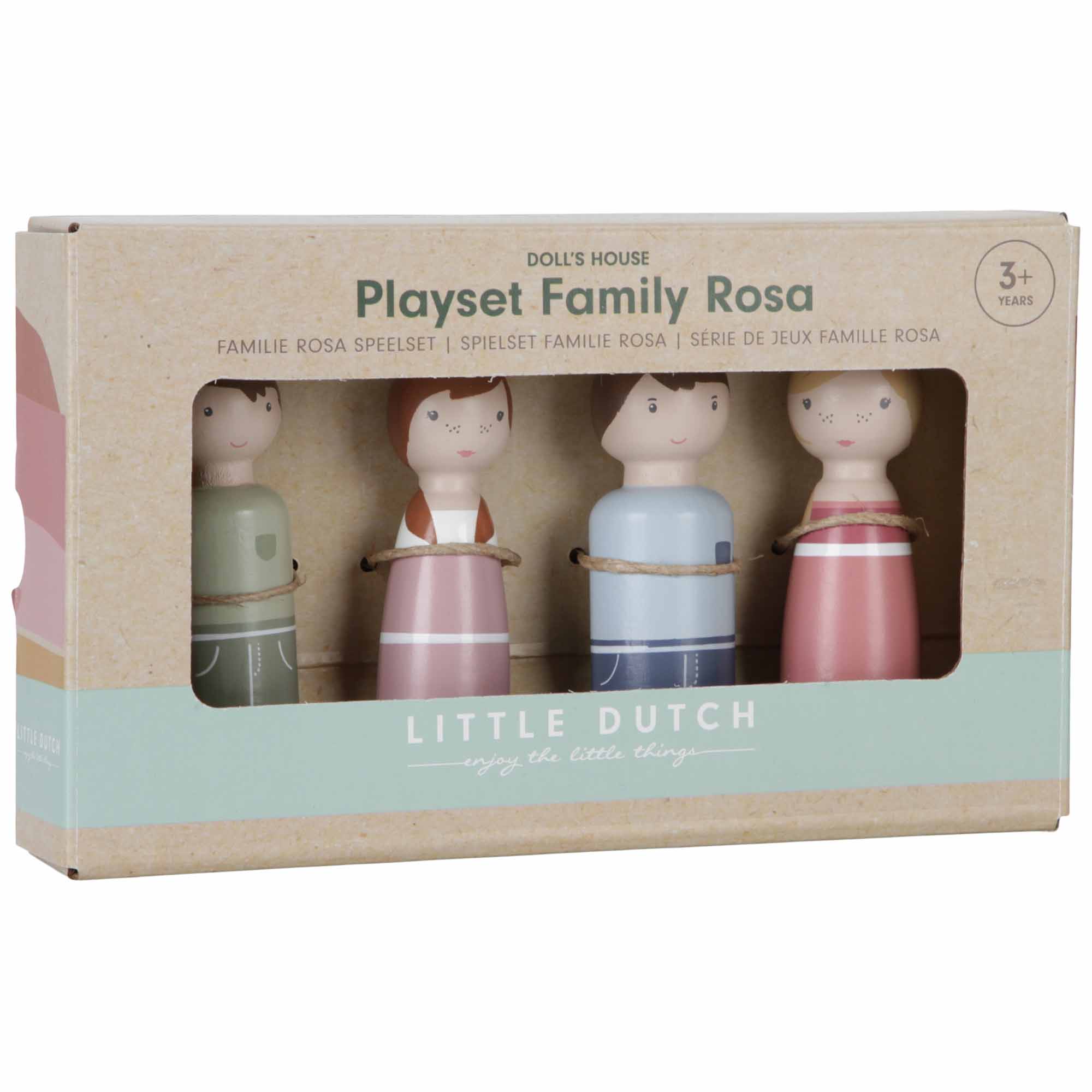 Little Dutch poppenhuis familie Rosa FSC multi