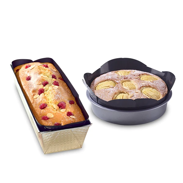 Lot de 2 protections moules à cake et ronds NoStik
