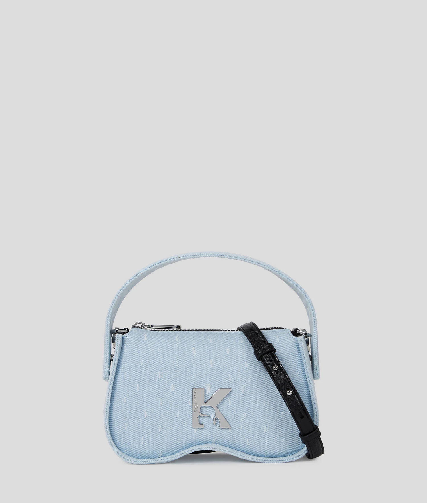 SAC AVEC ANSE EN BOUCLÉ STYLE LUNETTES DE SOLEIL - Boucle bleue lavée