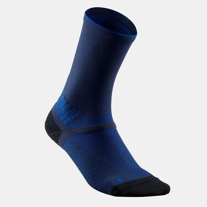 Decathlon Quechua - Meias de caminhada Quechua - Hike 500 High Pretas (2 pares)