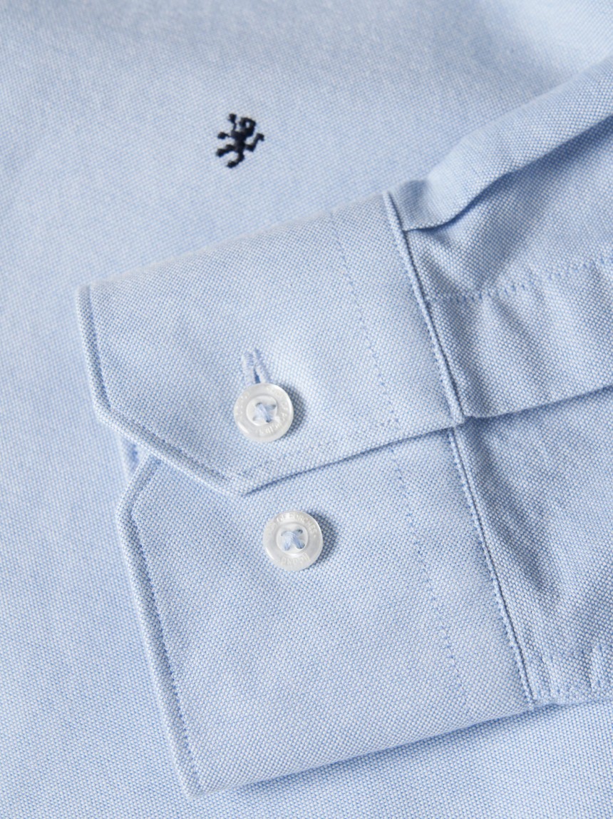 Camisa oxford slim fit de algodão