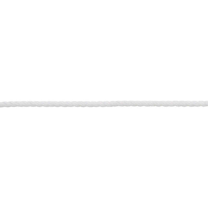 Koord gedraaid Wit 6mm