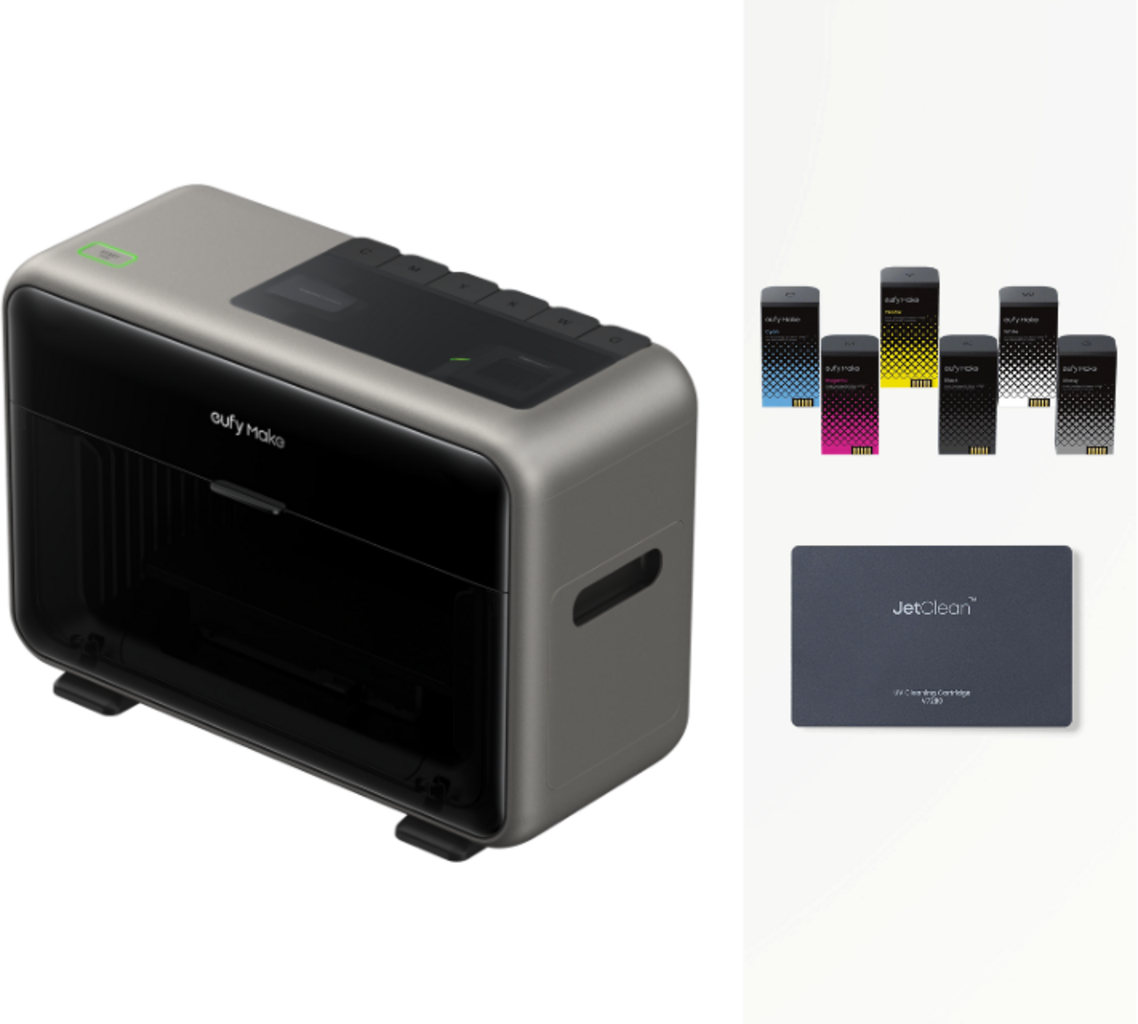 eufyMake  E1 Starter-Set, 1 Set    UV-Drucker mit kompaktem All-in-One modularem Design