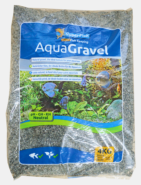 aquariumgrind gravel grijs 1-2  mm, 4 kilo
