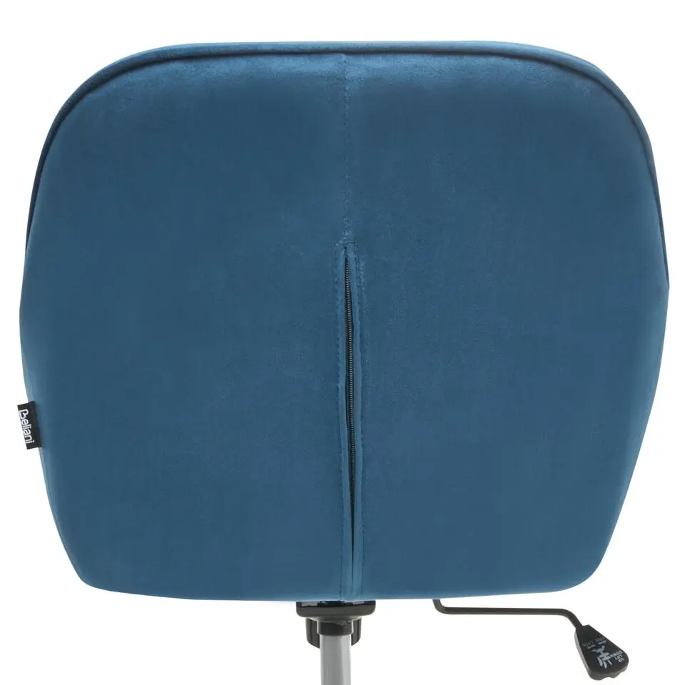 BARDSDALE - Bureaustoel - Marineblauw - Fluweel
