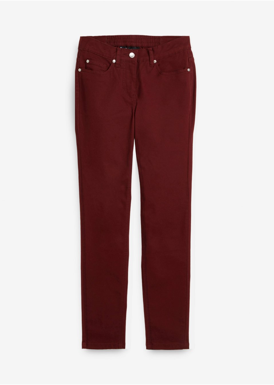 Pantalon en twill avec stretch et taille confortable, Slim Fit
