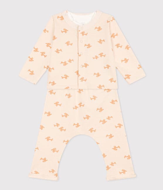 Ensemble en molleton imprimé bébé
