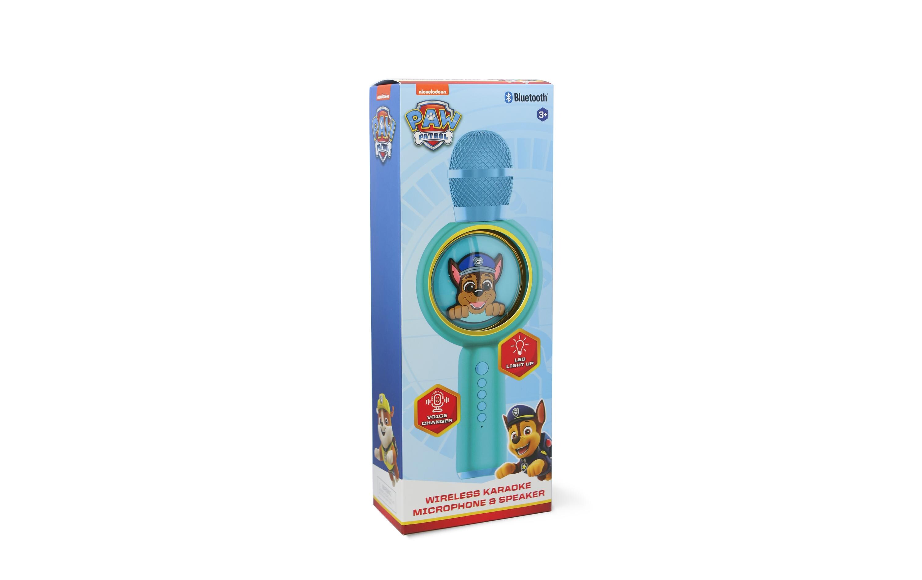 Mikrofon Paw Patrol Chase PopSing Karaoke BlauKaraoke-Mikrofon im Paw Patrol--Design mit eingebautem Lautsprecher