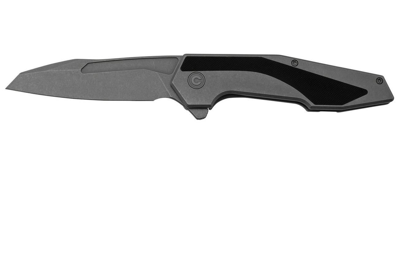 Civivi Hypersonic C22011-2 Gray Stainless, Black G10 zakmes, Gustavo T. Cecchini design