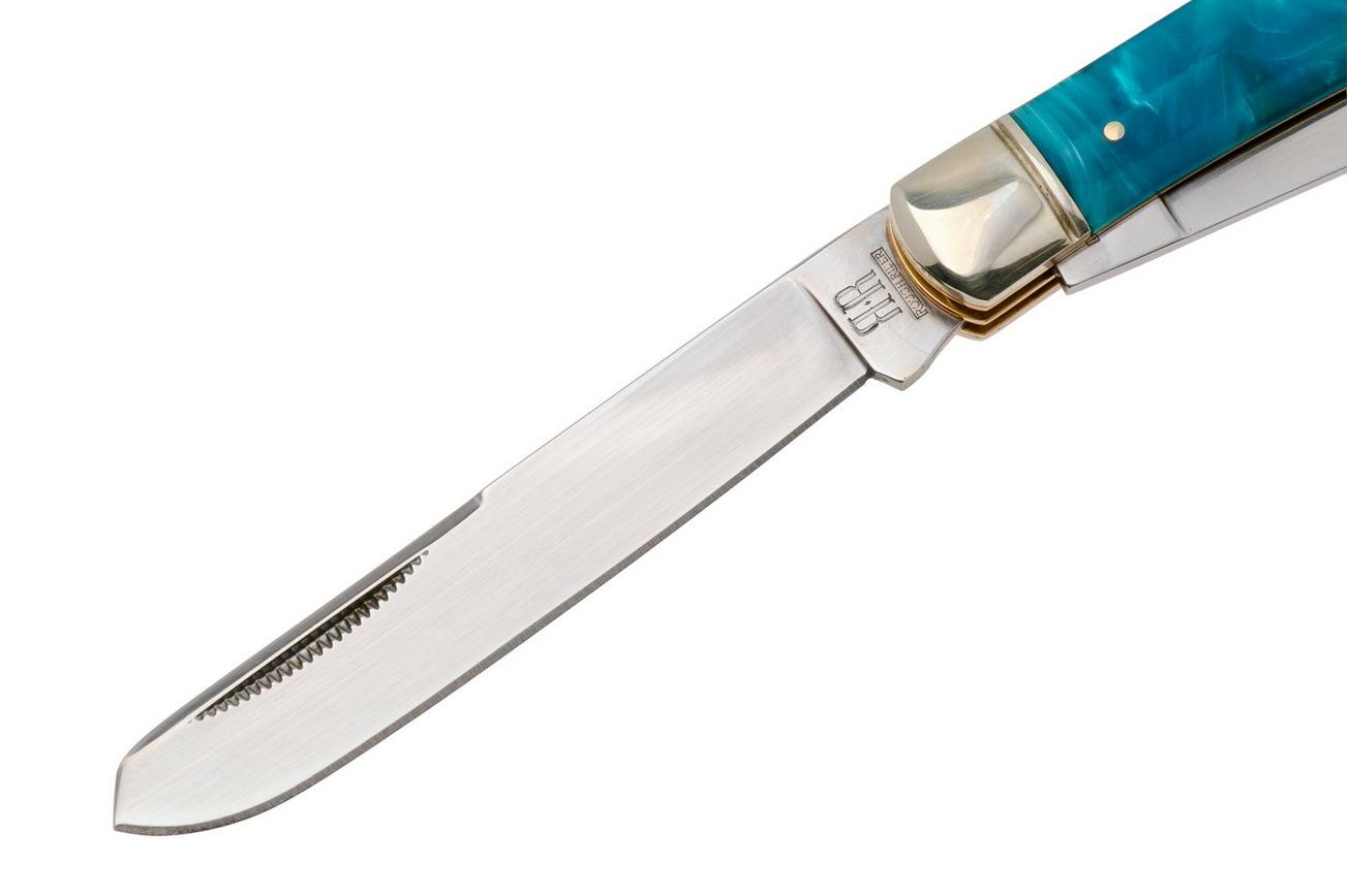 Rough Ryder Trapper RR2656, Satin 440, Pandora Swirl Wood Resin, zakmes