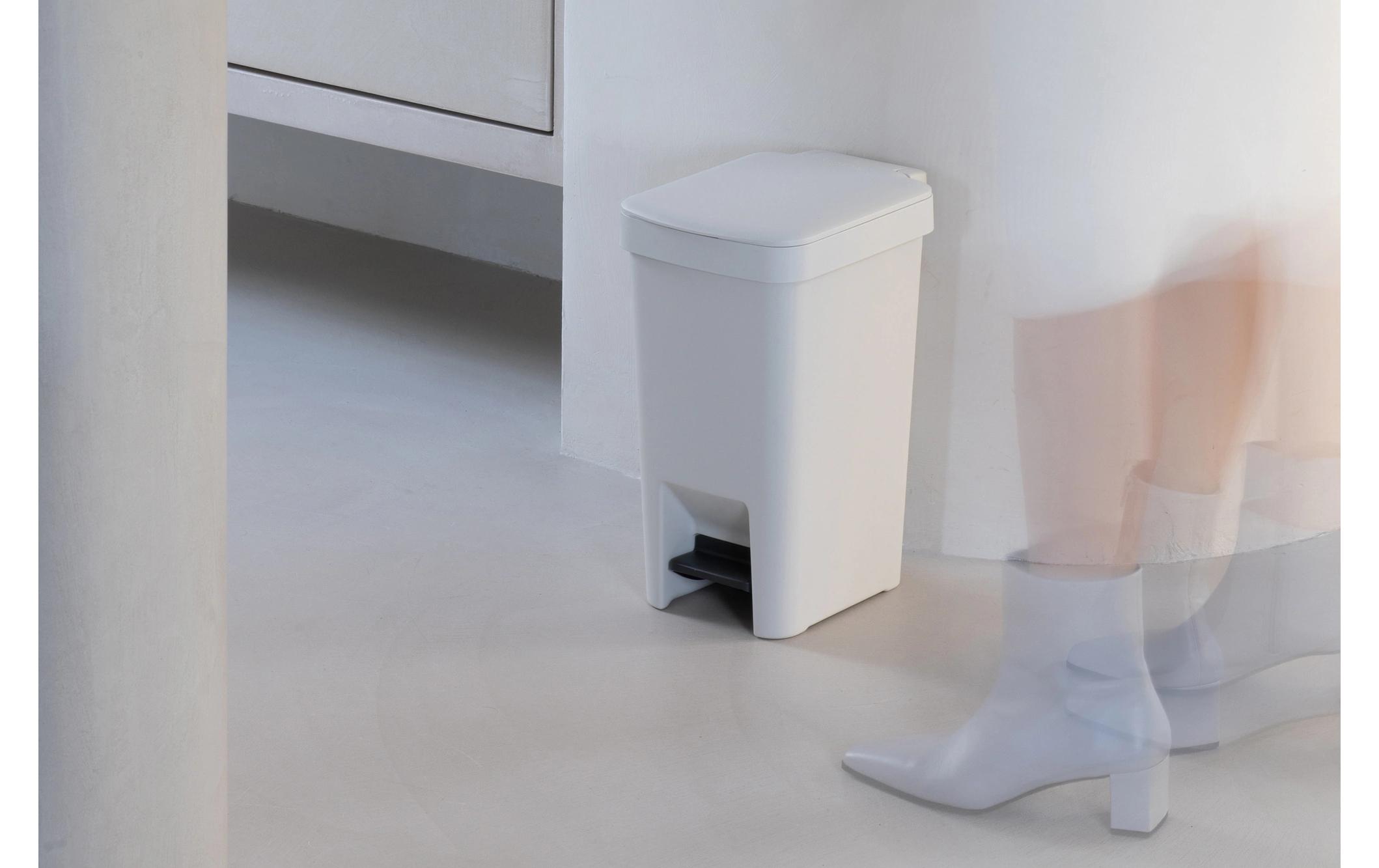 Recyclingbehälter StepUp 10 l, HellgrauTreteimer für Recyclingmaterialien