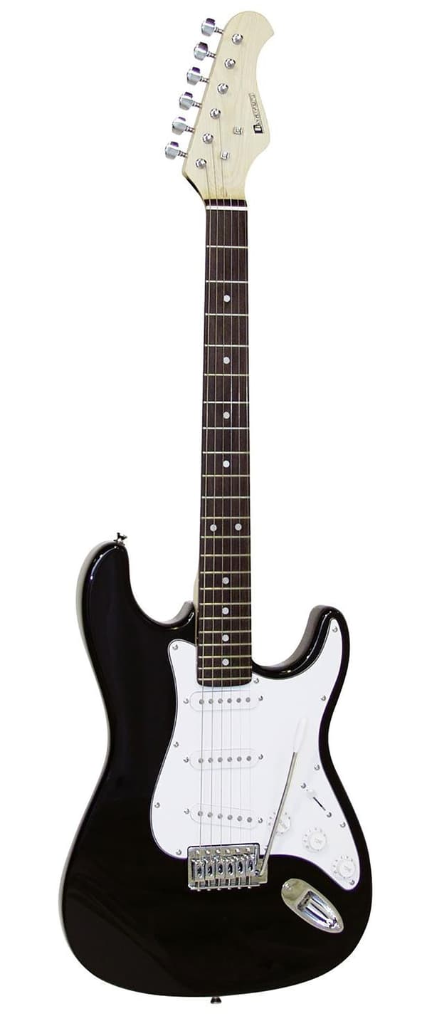 DiMavery ST-203 E-Gitar, svart