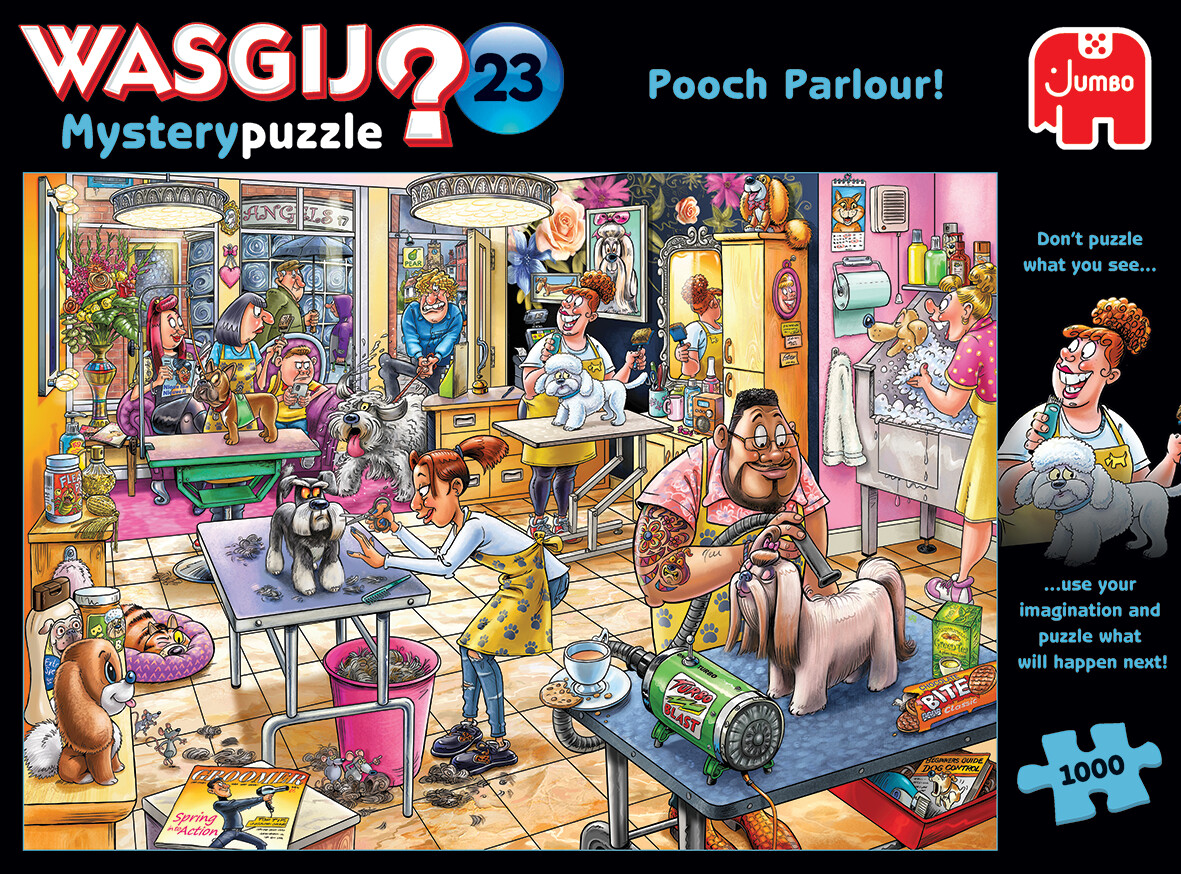 Wasgij - Mystery 23 Puslespil - 1000 Brikker - Pooch Parlour!
