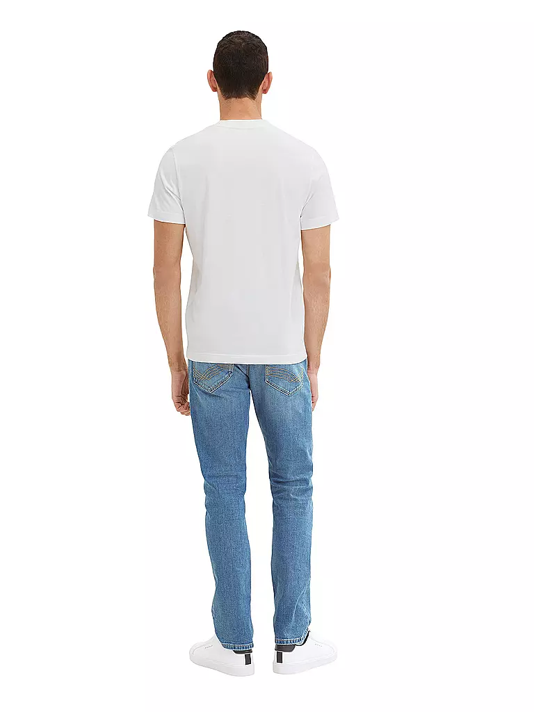 TOM TAILOR T-Shirt Regular Fit weiss